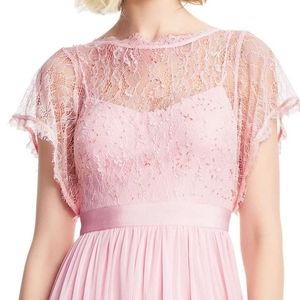 Adrianna Papell Short Sleeve Chiffon Gown